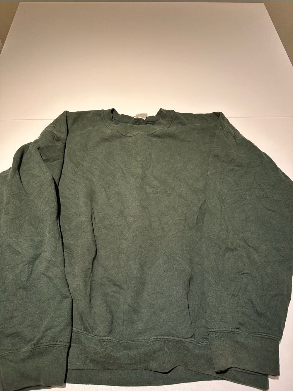 Gildan Men's Crewneck Sweater in Dark Green